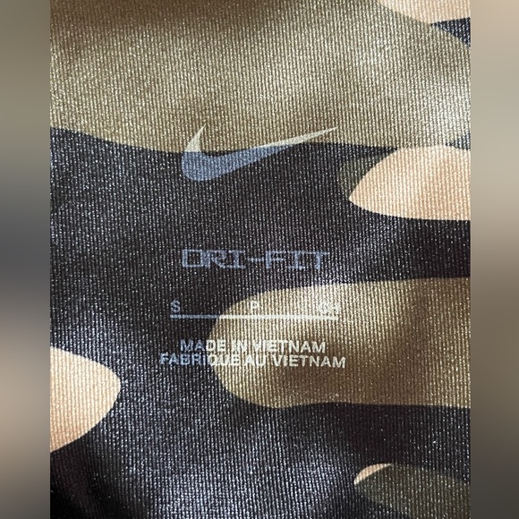 Nike Women's Dri-Fit One Mid Rise Camo Tight Legging Olive Green S - Picture 4 of 7